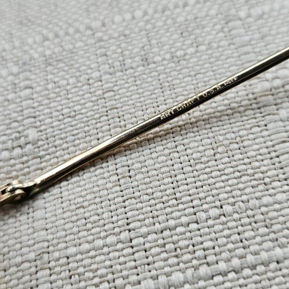 Art Craft USA Glasses Frame Vintage Eyeglasses Rimless Frame Gold Tone Frame - Picture 13 of 13